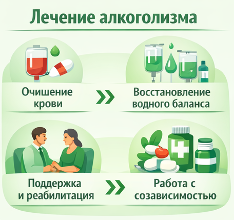 лечение алкоголизма в Угличе этапы
